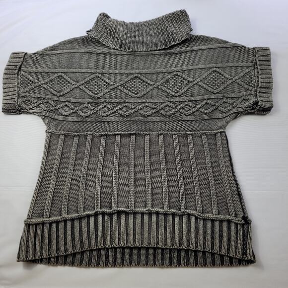 Textured Chunky Grey Sweater by Nine West Jeans size Medium - Picture 8 of 8